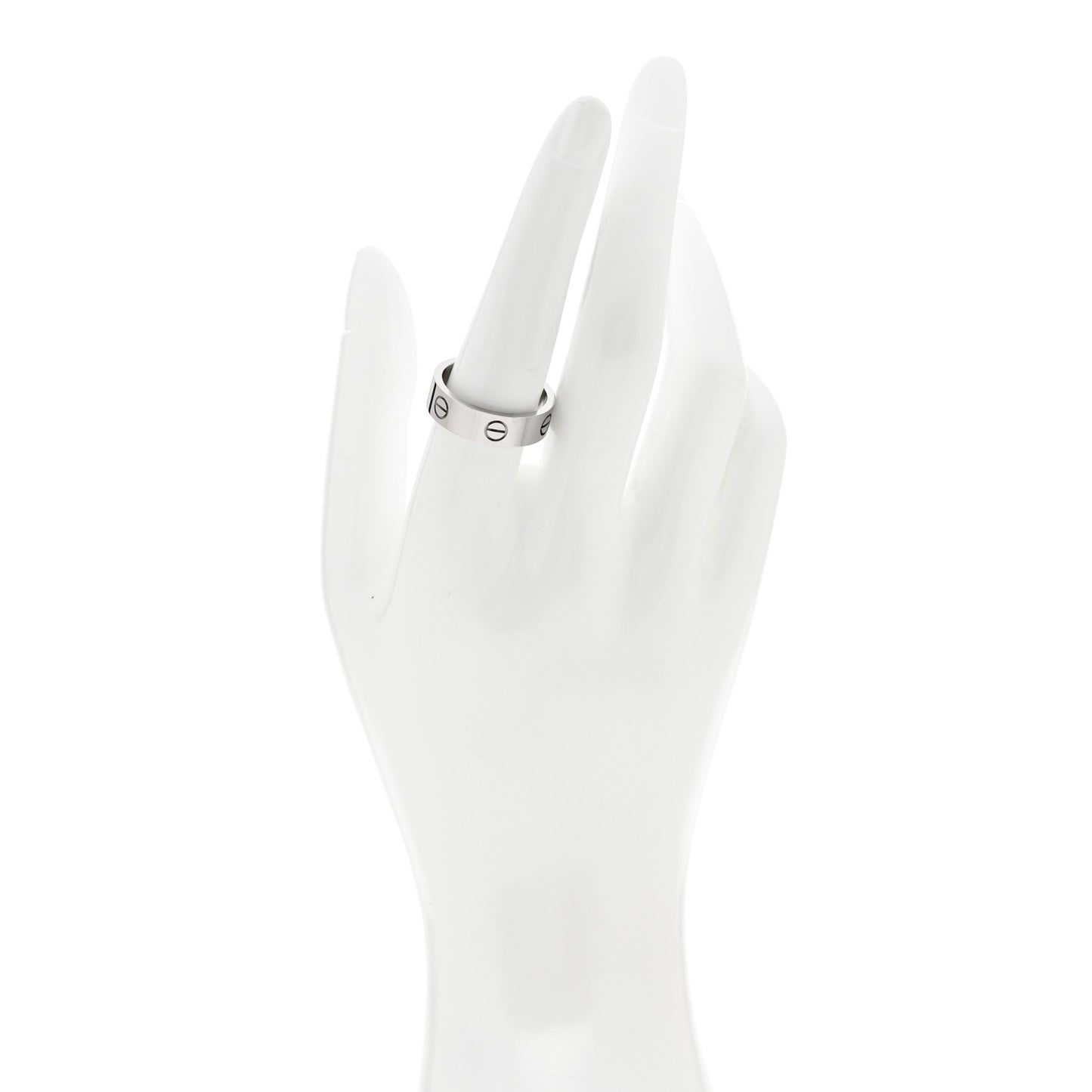 18K White Gold 6mm LOVE Ring 59 8.75