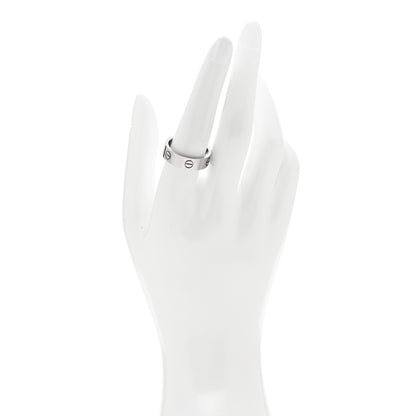 Cartier 18K White Gold 6mm LOVE Ring 59 8.75 2 of 4