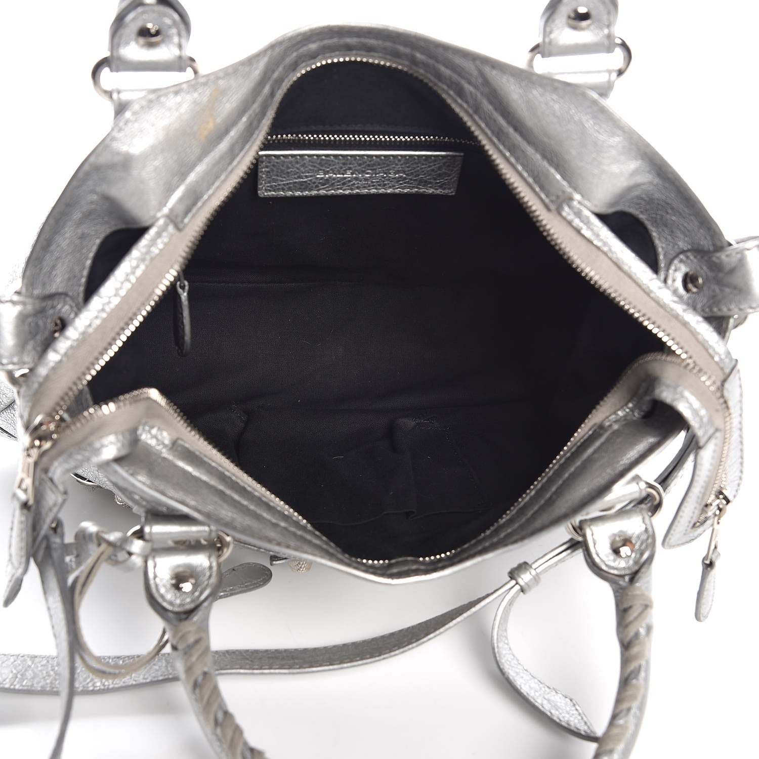 Balenciaga Metallic Agneau Giant 12 Silver Hardware Town Gris Aluminum 6 of 10