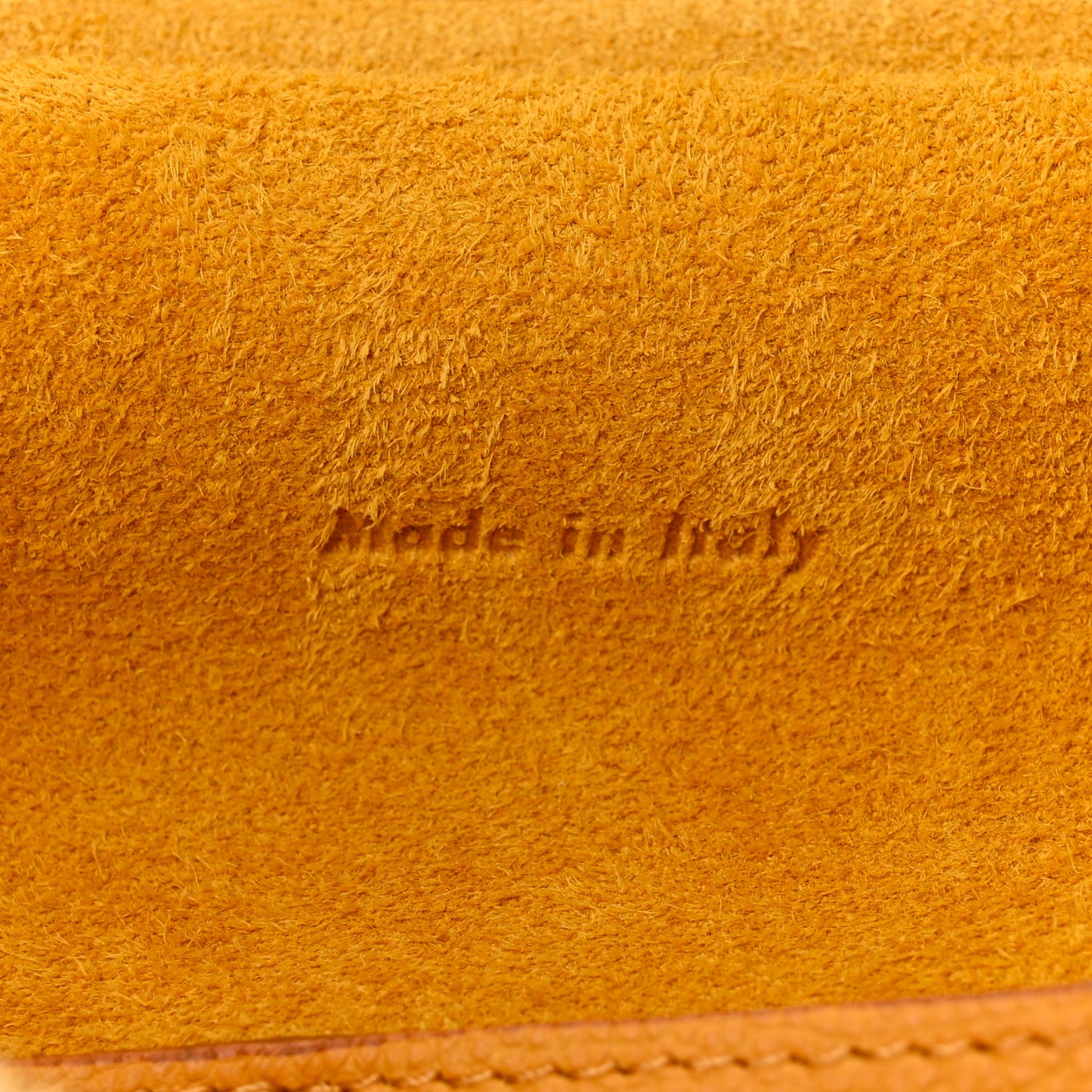 Grained Calfskin Mini Belt Bag Amber