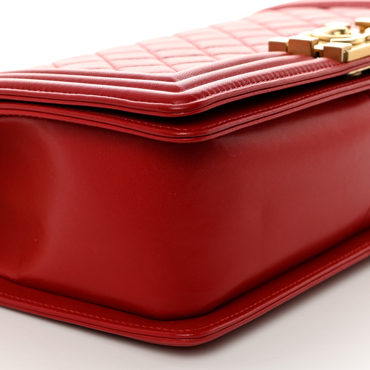 Chanel Lambskin Quilted Medium Boy Flap Red 9 of 11