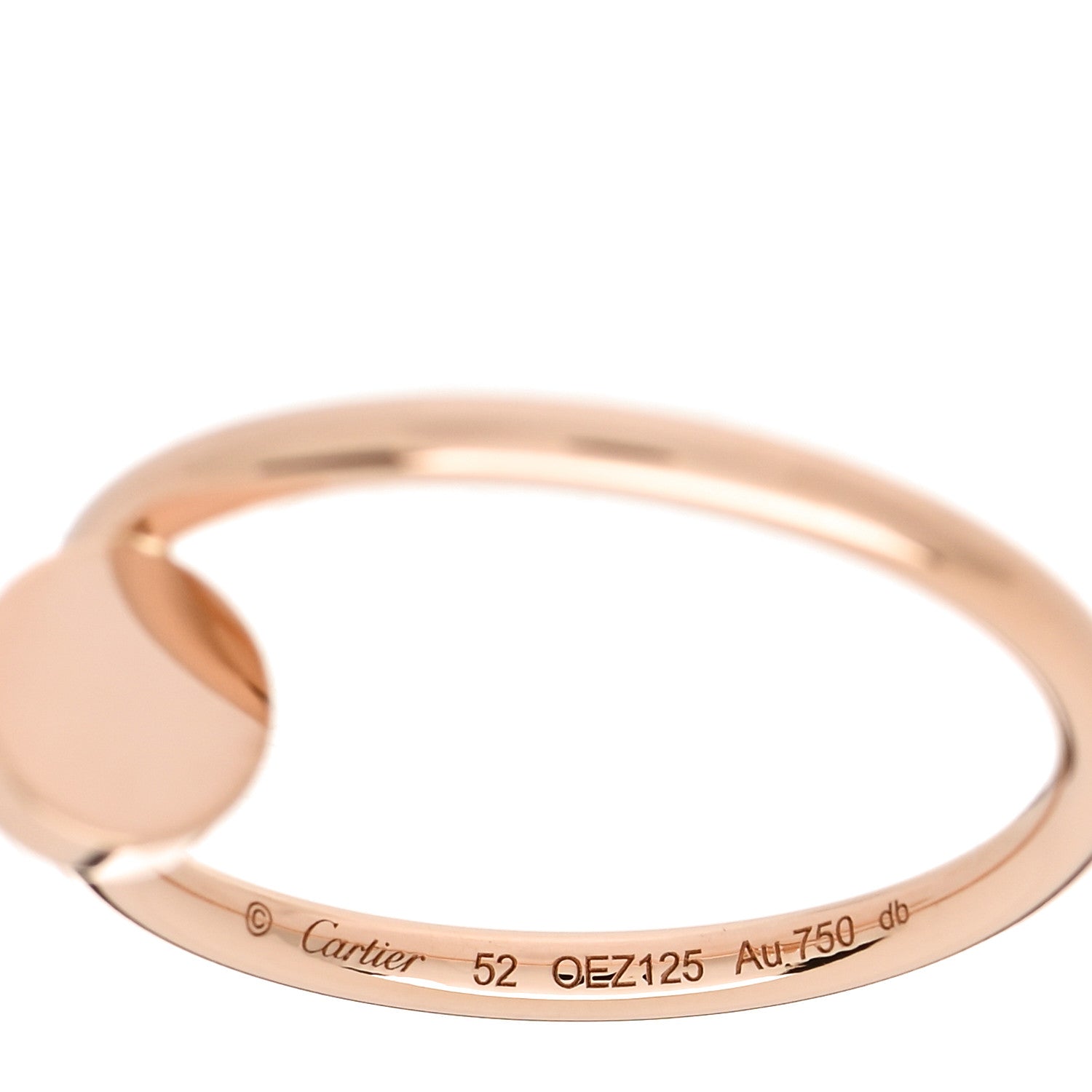 Cartier 18K Pink Gold Small Juste Un Clou Ring 52 6 4 of 5