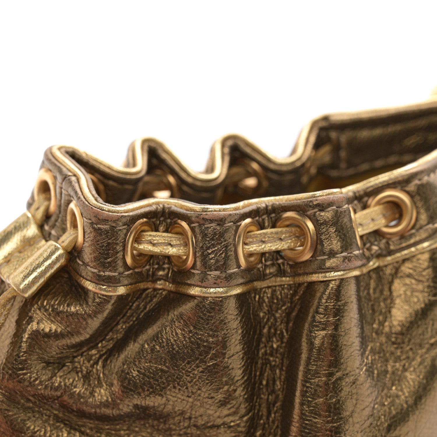 Louis Vuitton Metallic Calfskin Monogram Embossed Theda PM Gold 12 of 13