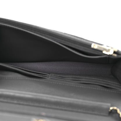 Chanel Caviar Quilted Wallet on Chain WOC Grey 5 of 14