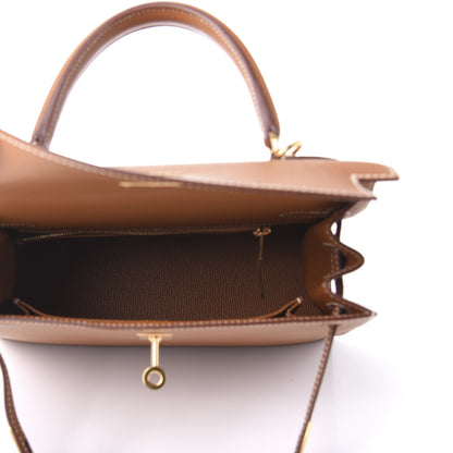Hermes Epsom Kelly Sellier 25 Gold 5 of 12