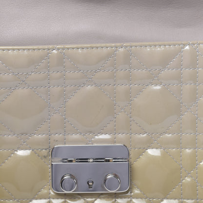Christian Dior Patent Cannage New Lock Pouch Beige 9 of 13