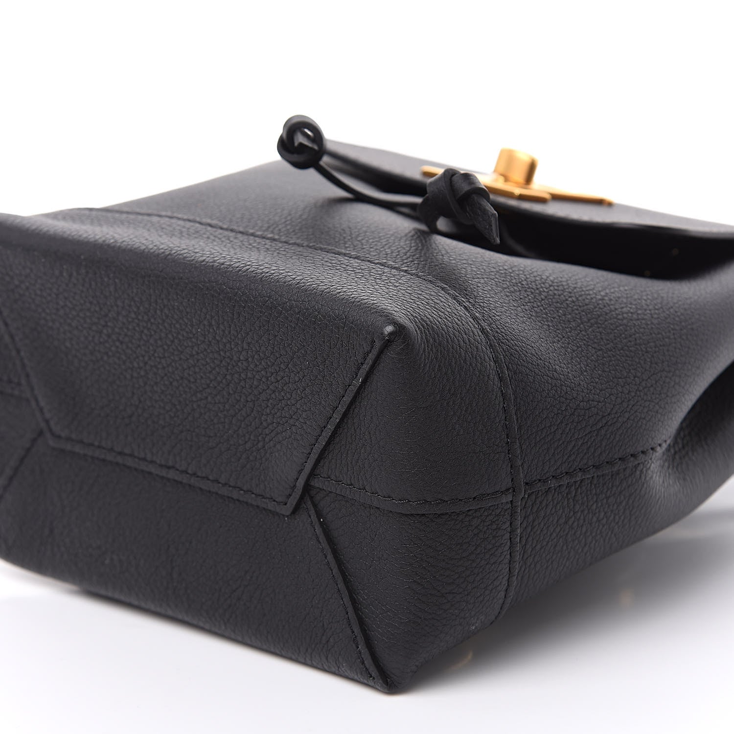 Louis Vuitton Calfskin Lockme Mini Backpack Black 8 of 8