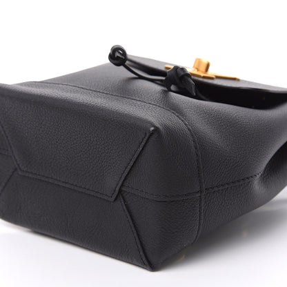 Louis Vuitton Calfskin Lockme Mini Backpack Black 8 of 8