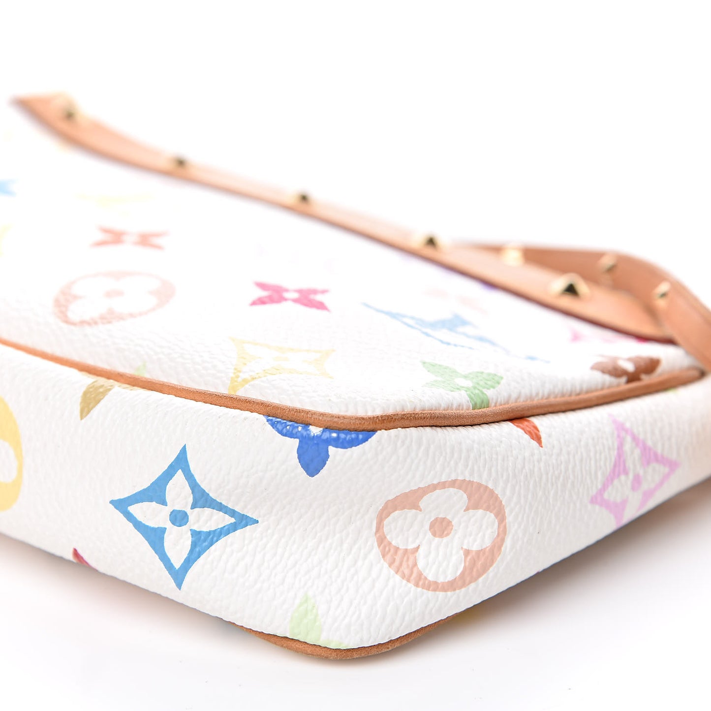 Monogram Multicolor Pochette Accessories White