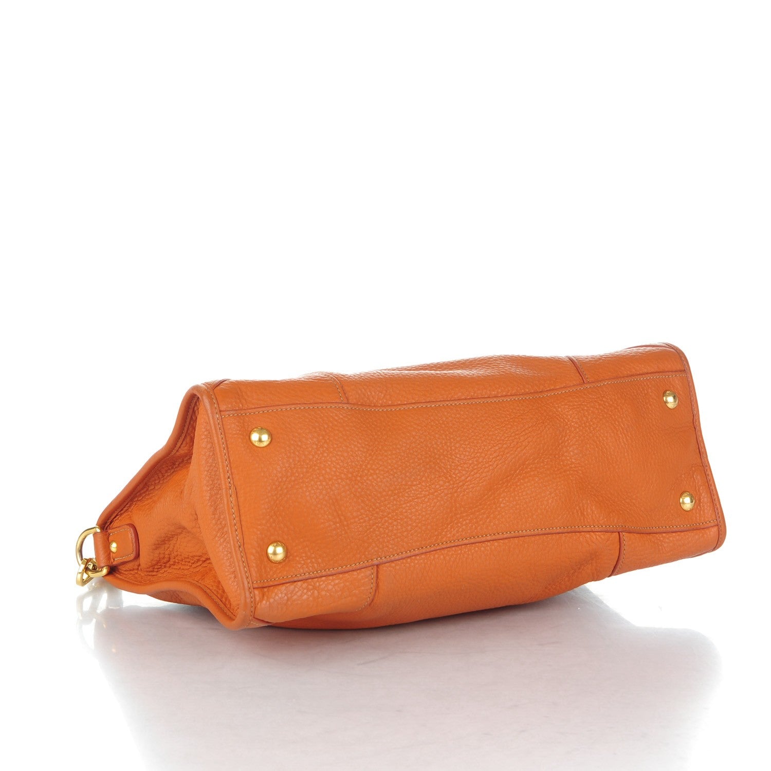 Prada Vitello Daino Shopping Satchel Rame 4 of 7