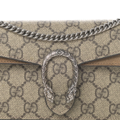 Gucci GG Supreme Monogram Super Mini Dionysus Shoulder Bag Taupe 8 of 12
