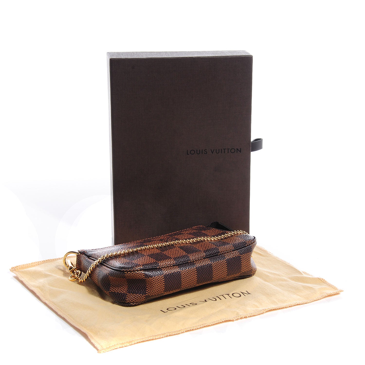 Louis Vuitton Damier Ebene Mini Pochette Accessories 5 of 8
