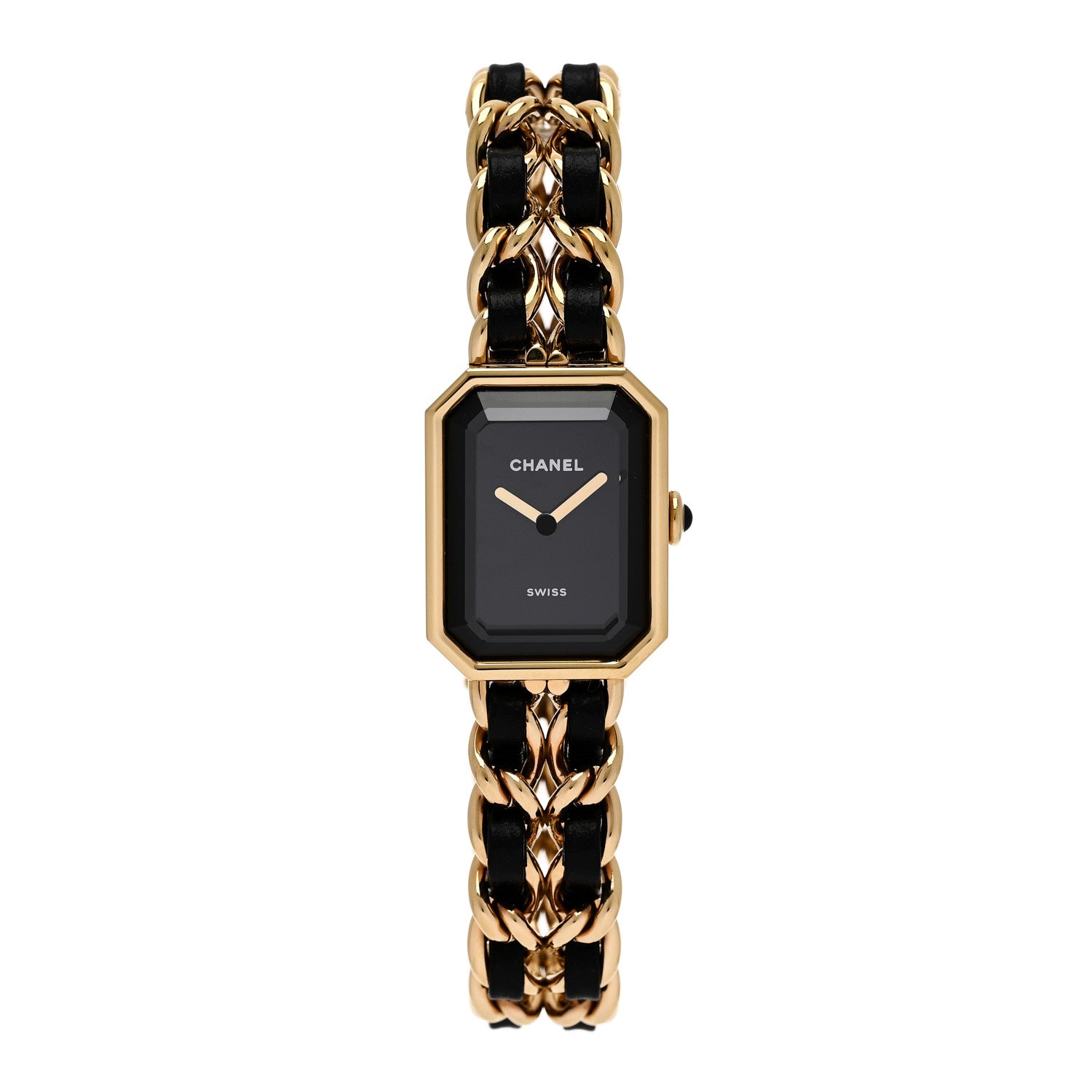 Chanel Stainless Steel Lambskin 20mm Chain Premiere Quartz Watch Gold XL 2 of 9