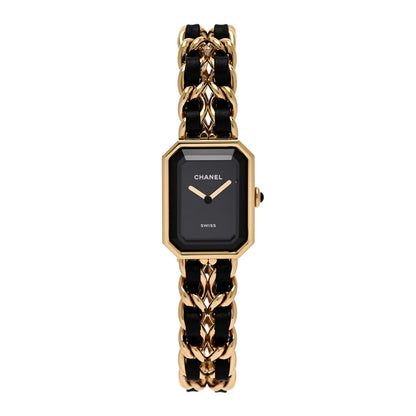 Chanel Stainless Steel Lambskin 20mm Chain Premiere Quartz Watch Gold XL 2 of 9