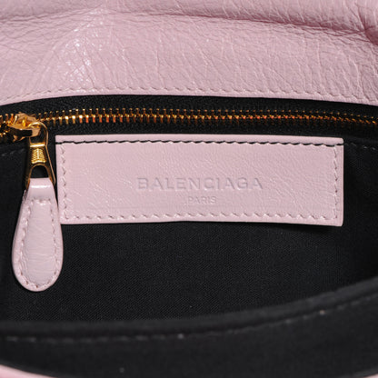 Balenciaga Agneau Giant 12 Gold Hardware Envelope Strap Clutch Rose Poudre 6 of 8