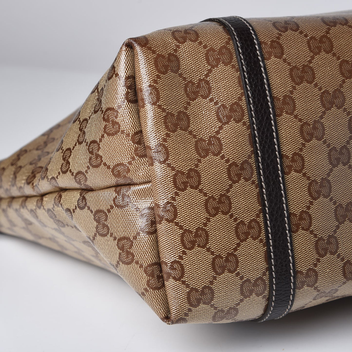 Crystal Monogram Medium Joy Tote Beige Ebony Testa di Moro