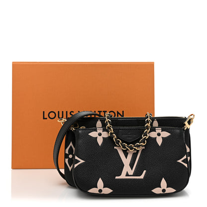 Louis Vuitton Empreinte Monogram Giant Multi Pochette Accessories Black Beige 12 of 12