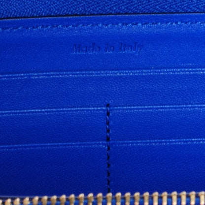 Celine Smooth Calfskin Large Half Zip Multi-Function Wallet Electric Blue 8 of 10