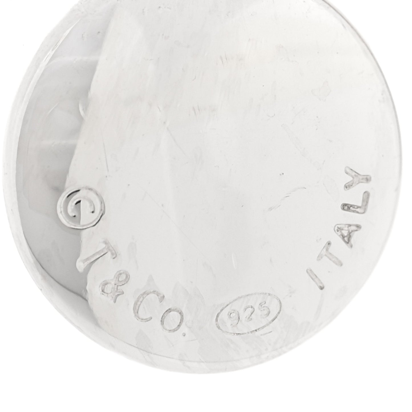Sterling Silver Round Drop Earrings
