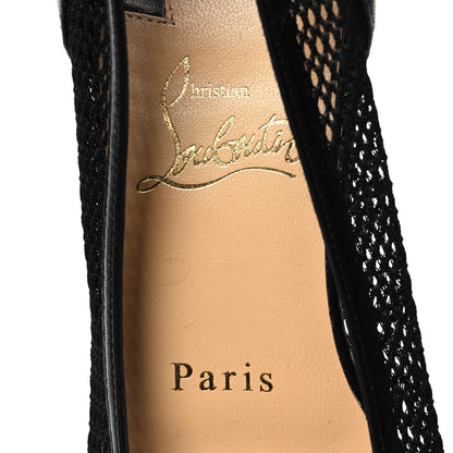 Christian Louboutin Mesh Calfskin Filomena Flats 37 Black 7 of 7