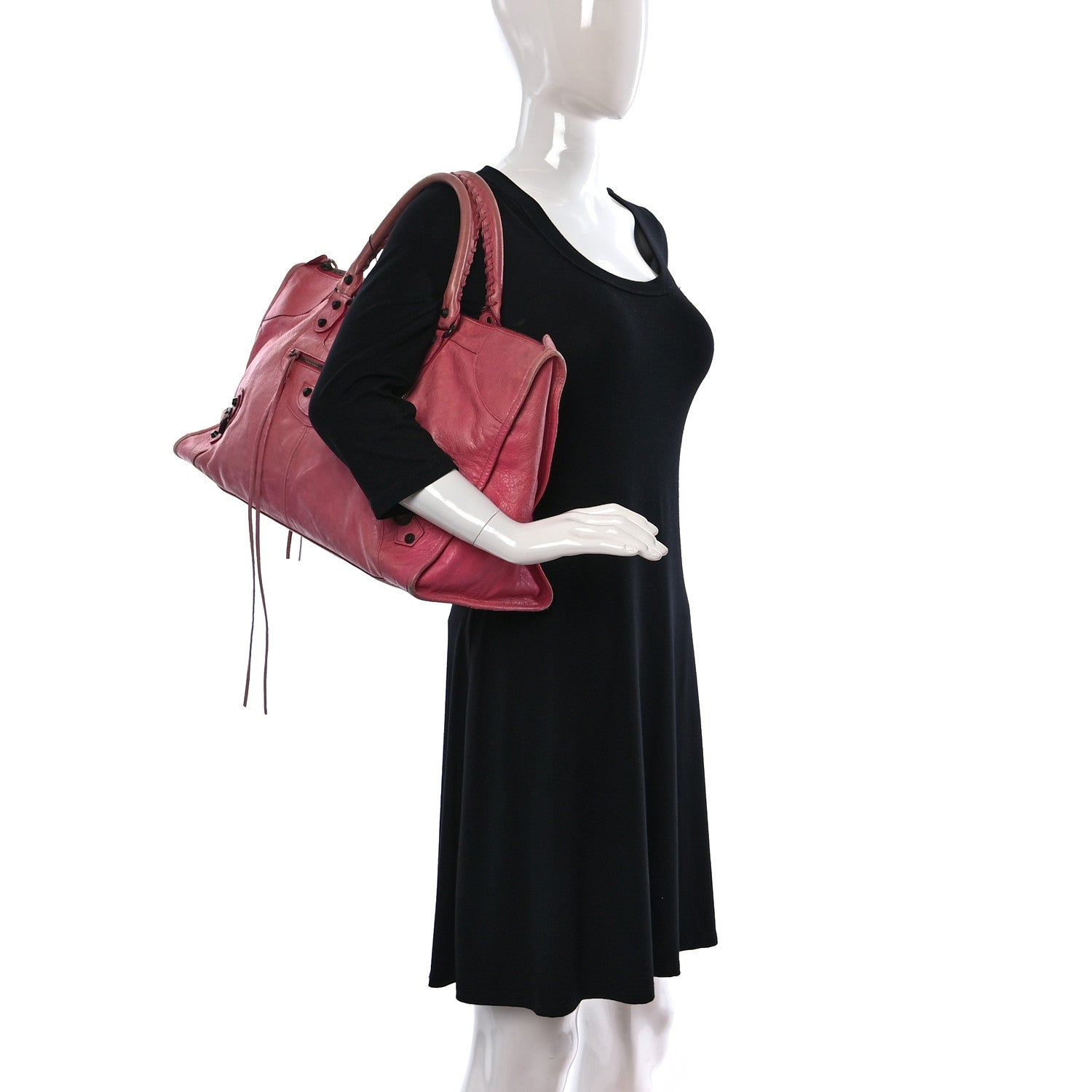 Balenciaga Agneau Classic Hardware Work Pivoine 2 of 17