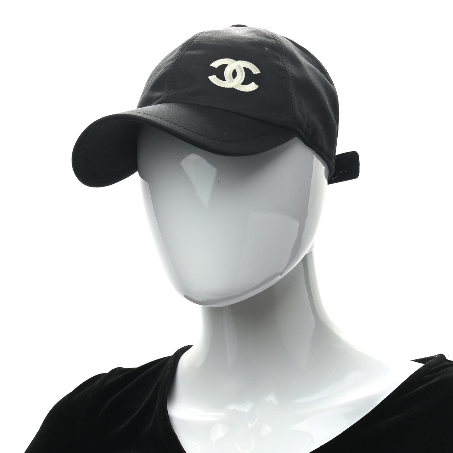 Chanel Cotton CC Cap Hat Black 2 of 8