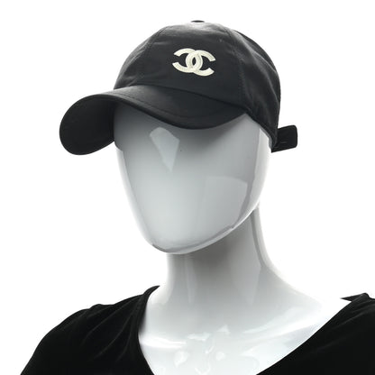 Chanel Cotton CC Cap Hat Black 2 of 8