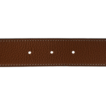 Hermes Box Togo 32mm Belt Strap 100 40 Black Gold 3 of 9