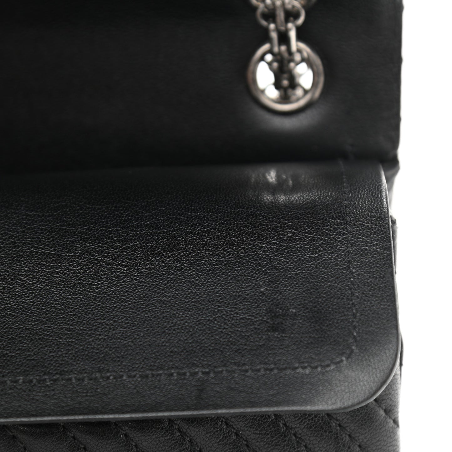 Sheepskin Chevron Quilted Studded 2.55 Reissue 226 Flap Black