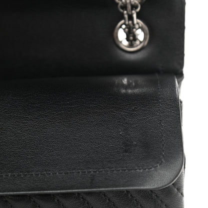 Chanel Sheepskin Chevron Quilted Studded 2.55 Reissue 226 Flap Black 12 of 13