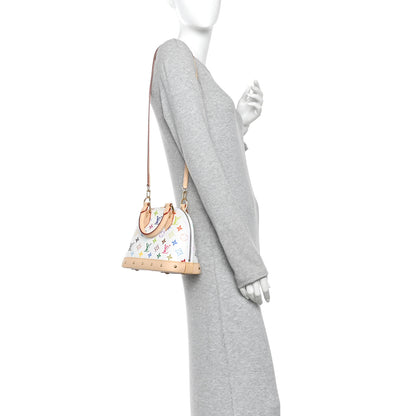 Louis Vuitton LV x TM Monogram Multicolor Alma BB White 2 of 10