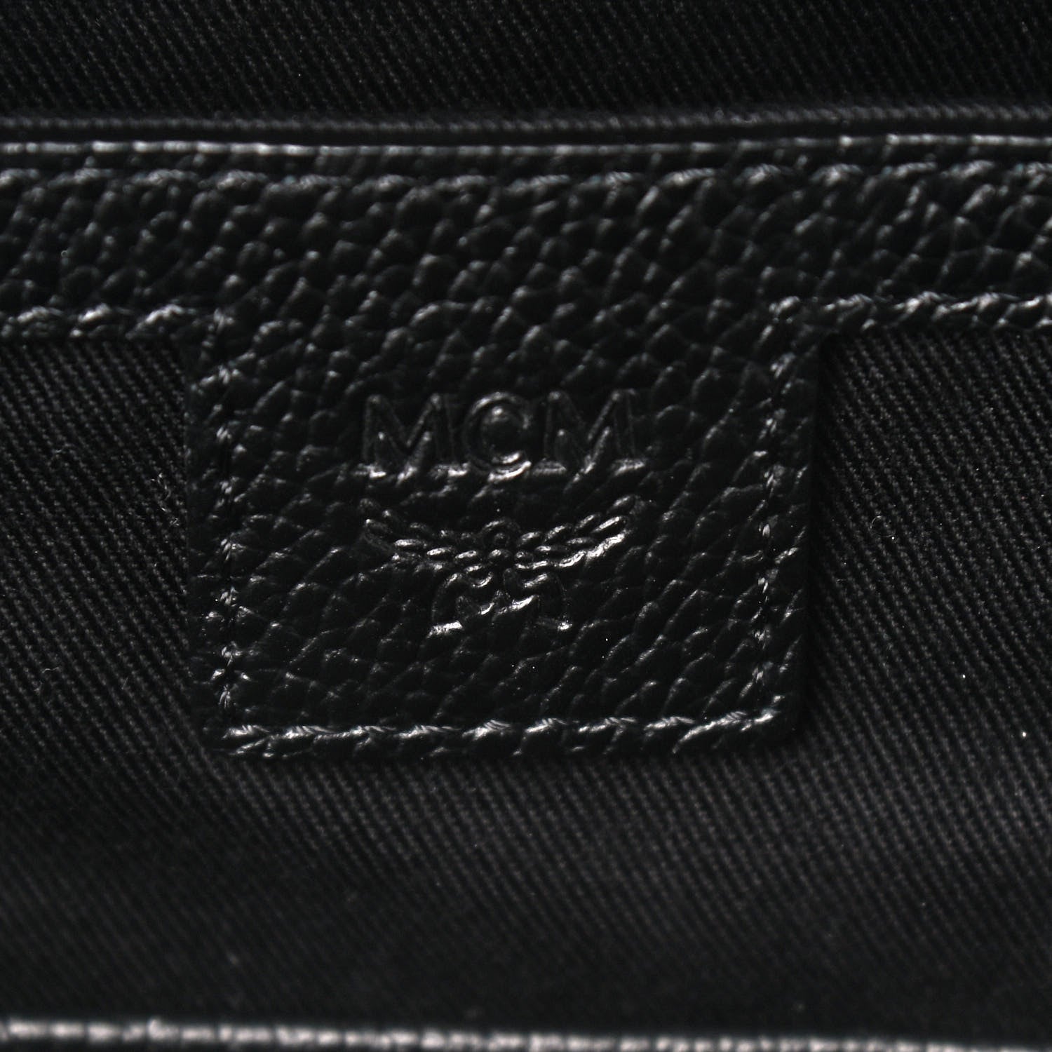 MCM Visetos Calfskin Medium Geonautic Backpack Black Phantom Grey 8 of 8