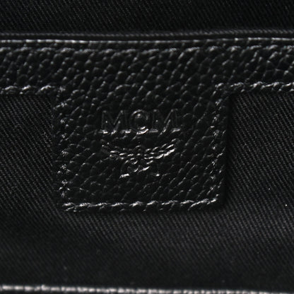 MCM Visetos Calfskin Medium Geonautic Backpack Black Phantom Grey 8 of 8