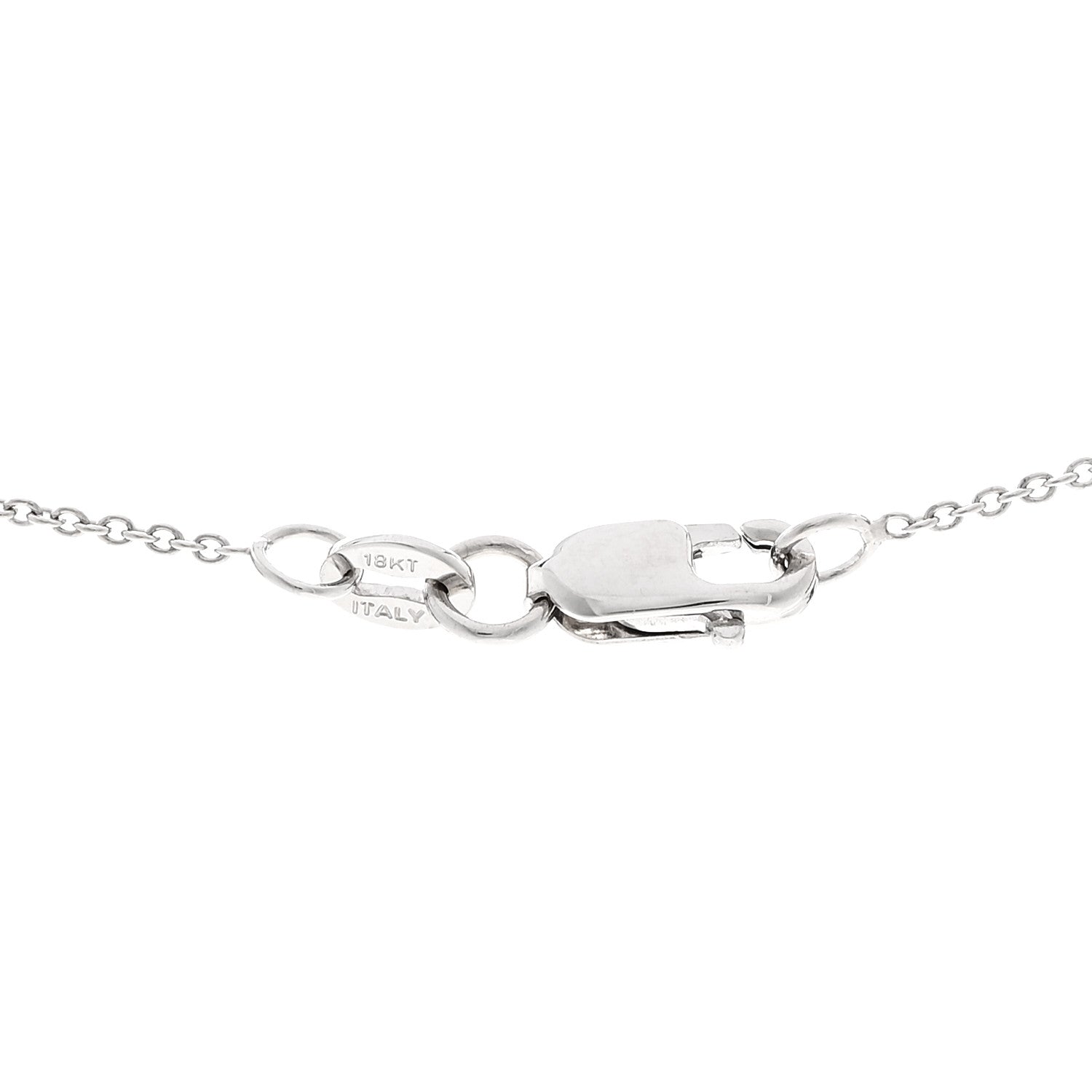Roberto Coin 18K White Gold Diamond Tiny Treasures Heart Pendant Necklace 4 of 4