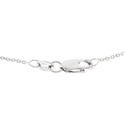 Roberto Coin 18K White Gold Diamond Tiny Treasures Heart Pendant Necklace 4 of 4