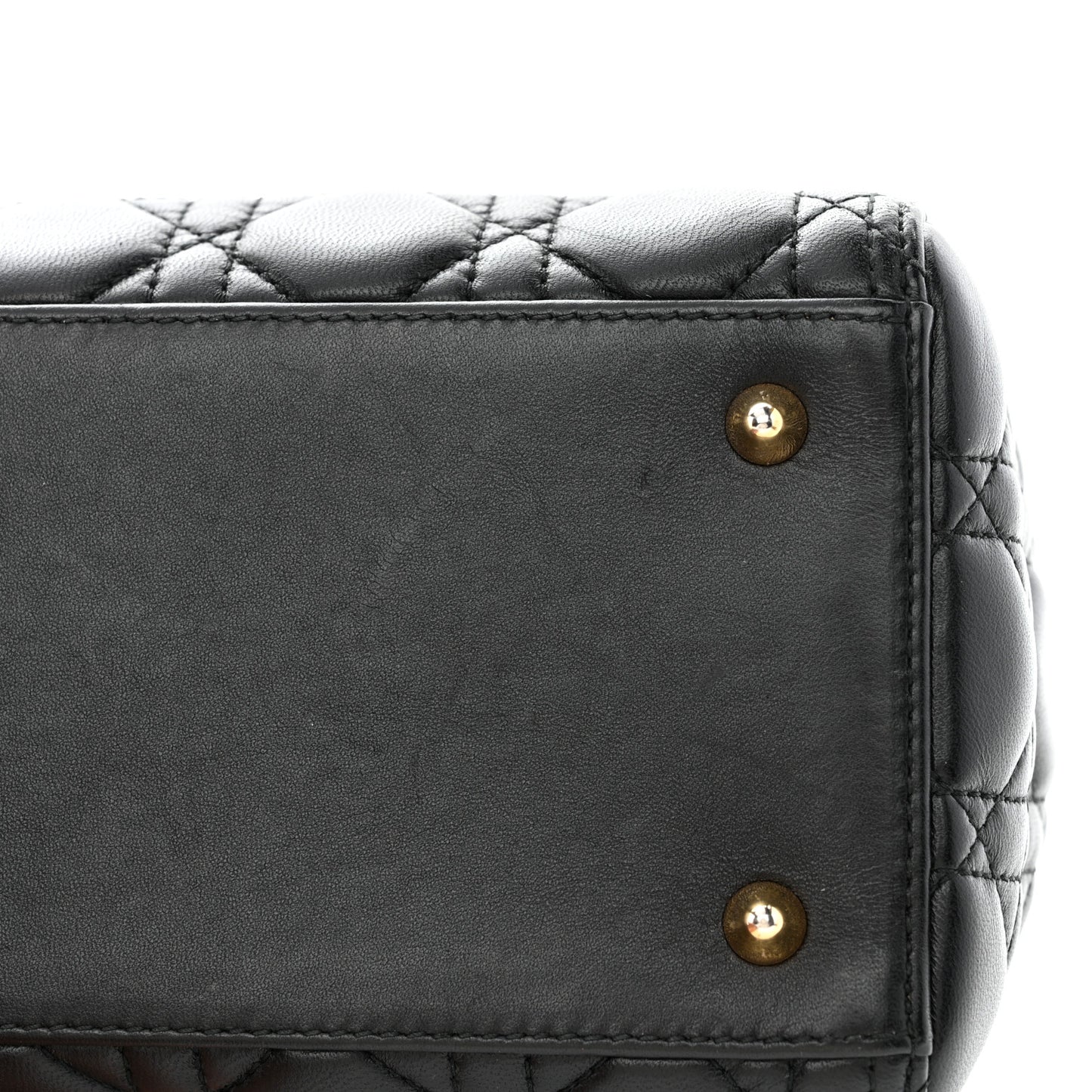 Lambskin Cannage Medium Lady Dior Black