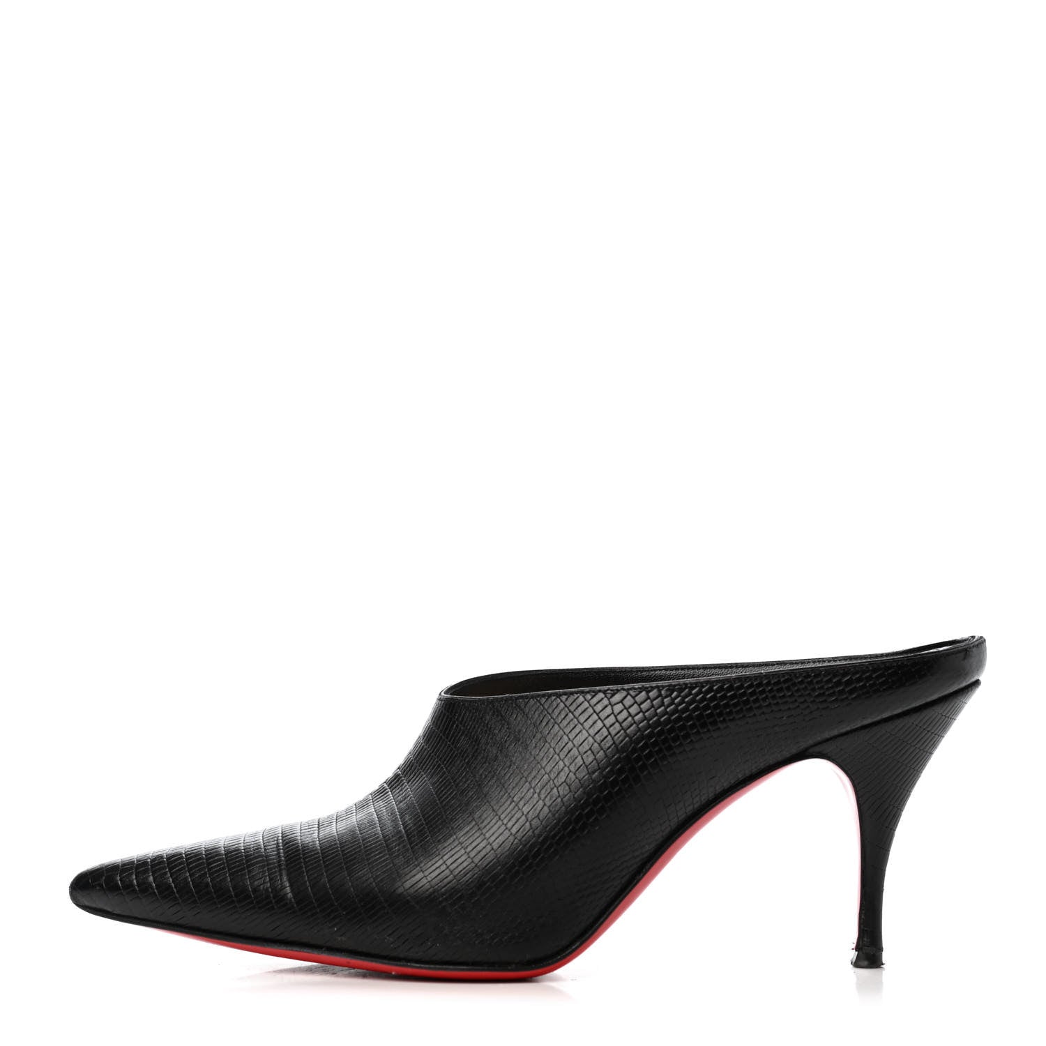 Christian Louboutin Calfskin Zarli Quart 80 Mules 36 Black 1 of 4