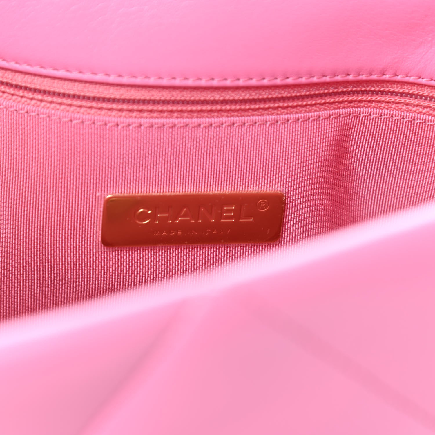Chanel Lambskin Quilted Large Chanel 19 Flap Pink 6 of 10
