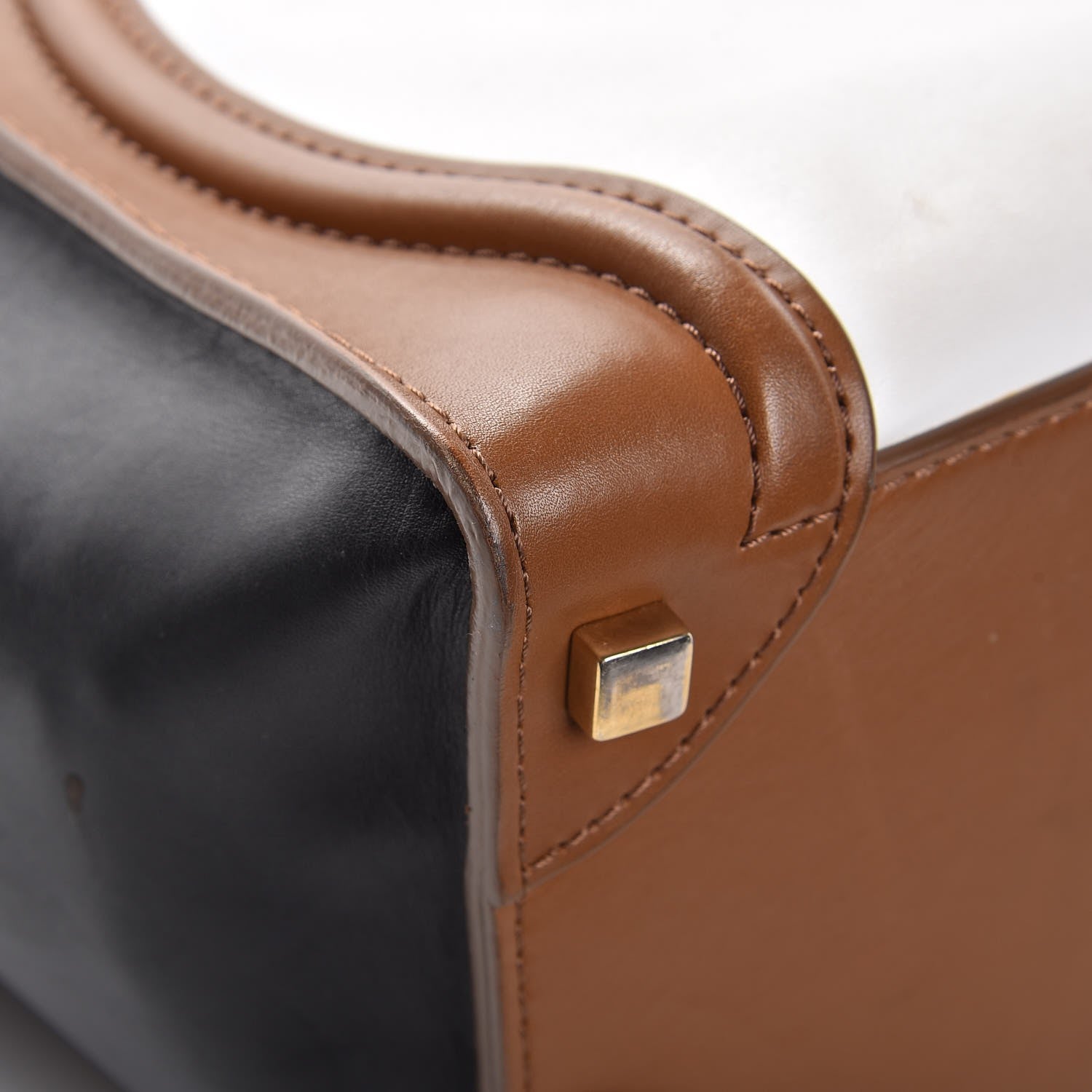 Celine Smooth Calfskin Tri-color Micro Luggage Brown 13 of 18