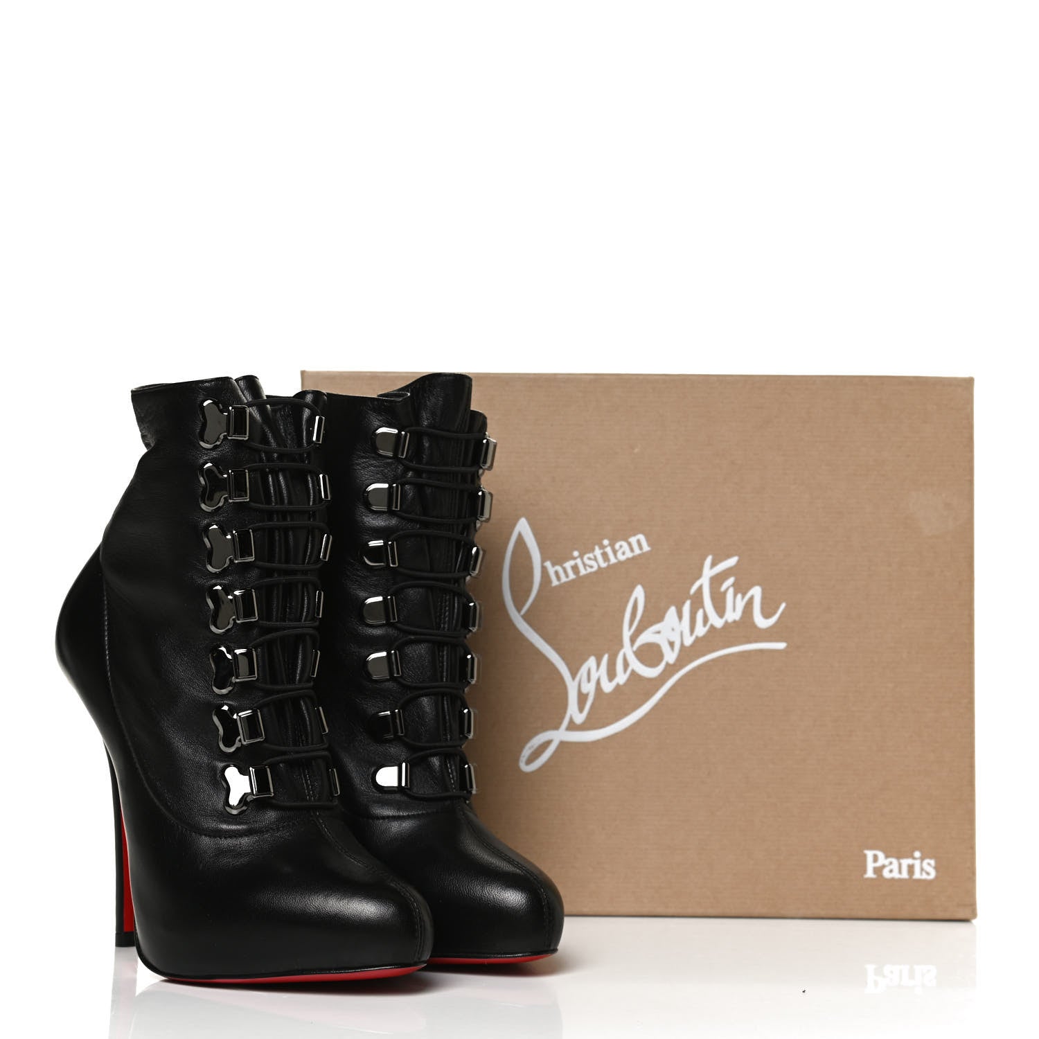 Christian Louboutin Nappa Troopista 120 Ankle Boots 36.5 Black 10 of 10