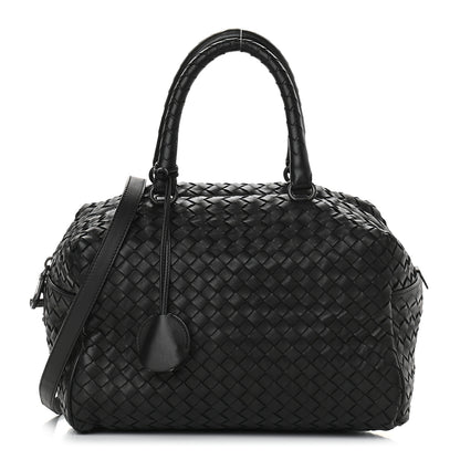 Bottega Veneta Nappa Intrecciato Boston Black 1 of 9