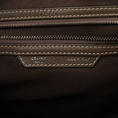 Celine Drummed Calfskin Mini Luggage Souris 6 of 11