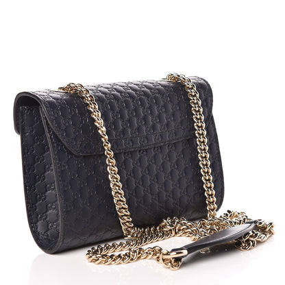 Gucci Microguccissima Mini Emily Chain Shoulder Bag Blue 3 of 9