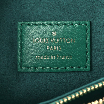Louis Vuitton Lambskin Embossed Monogram Coussin BB Emeraude 7 of 10