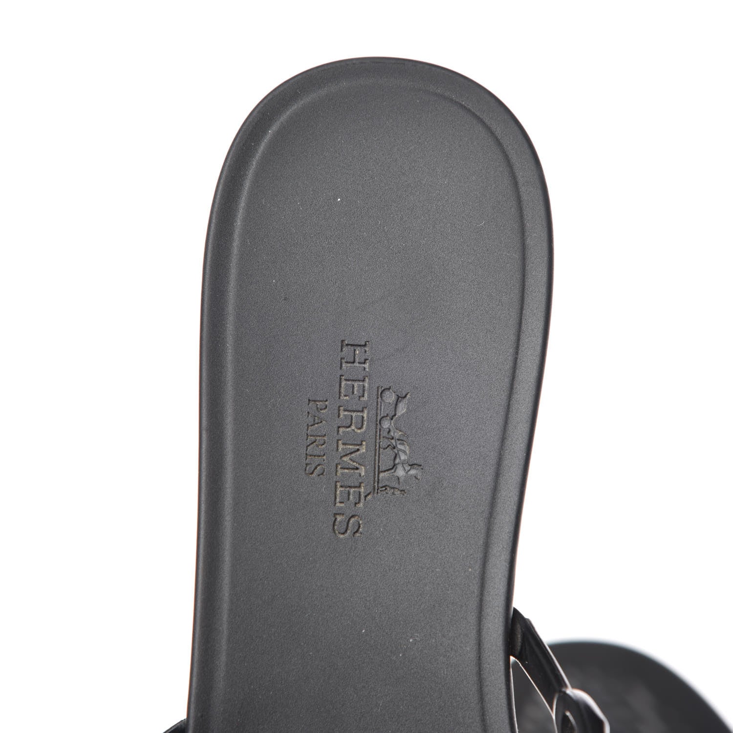 Hermes Rubber Chaine d'Ancre Rivage Sandals 35 Black 7 of 10