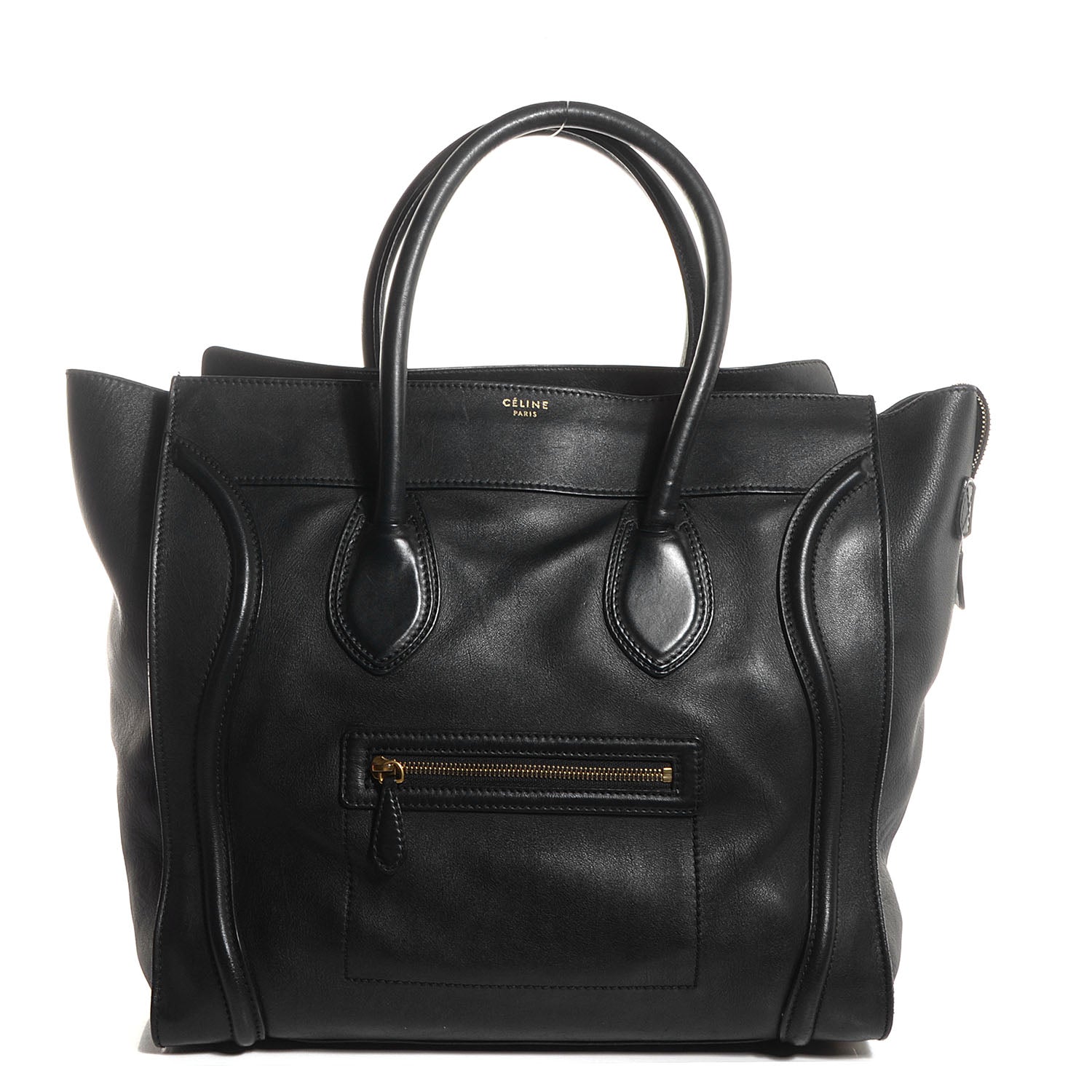 Celine Smooth Calfskin Medium Luggage Black 1 of 9