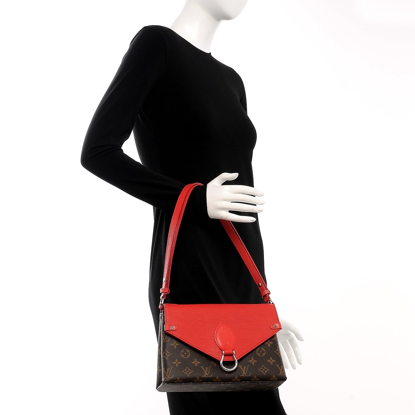 Monogram Epi Saint Michel Coquelicot