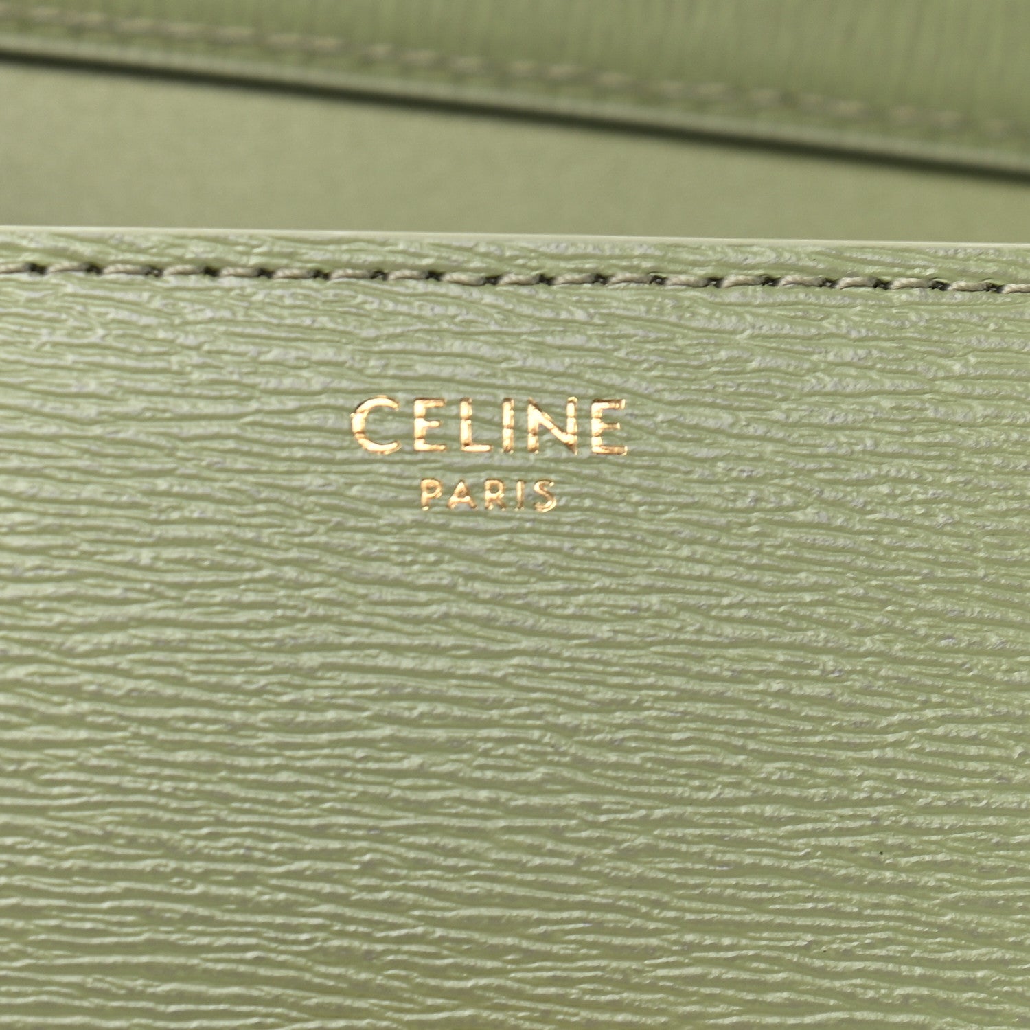 Celine Liege Calfskin Teen Classic Box Flap Bag Sage 6 of 9