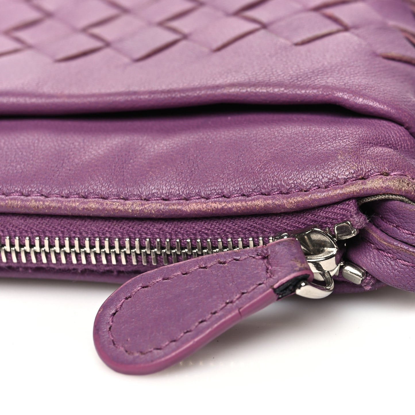 Nappa Intrecciato Key Case Byzantine