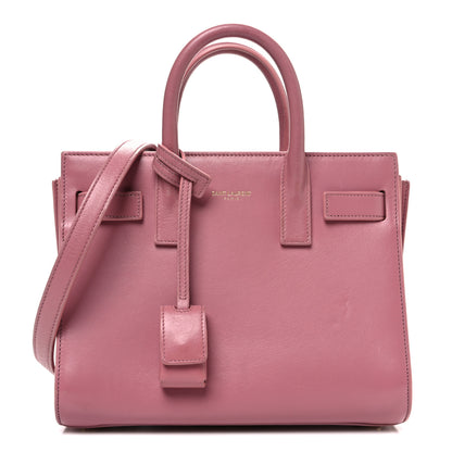 Saint Laurent Calfskin Nano Sac De Jour Rose Dark 1 of 9